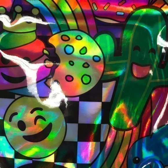 iScream "Emoji Party" Holographic Lunch Tote - Picture 5 of 5